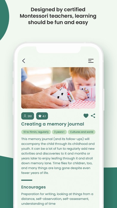 Montessori preschool education Screenshot