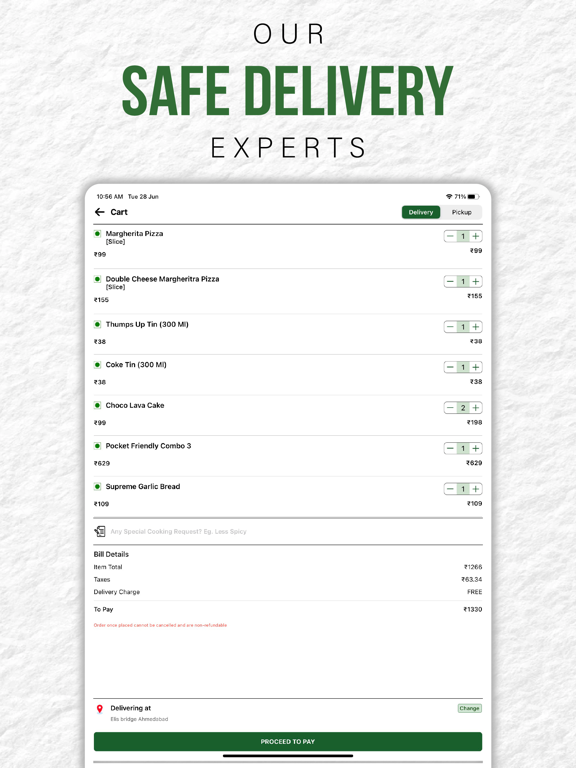 Martinoz Pizza - Order Online iPad screenshot 6 - Food & Drink app