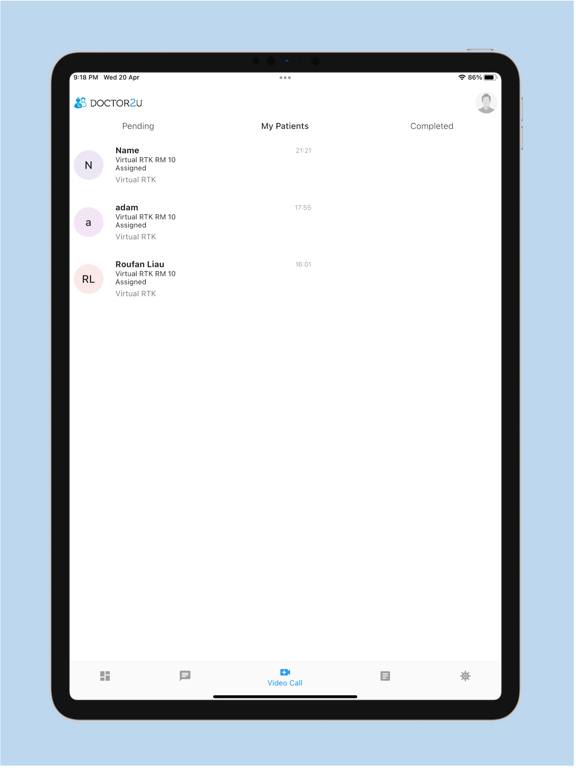 Doctor2U Partner iPad screenshot 5 - Medical app