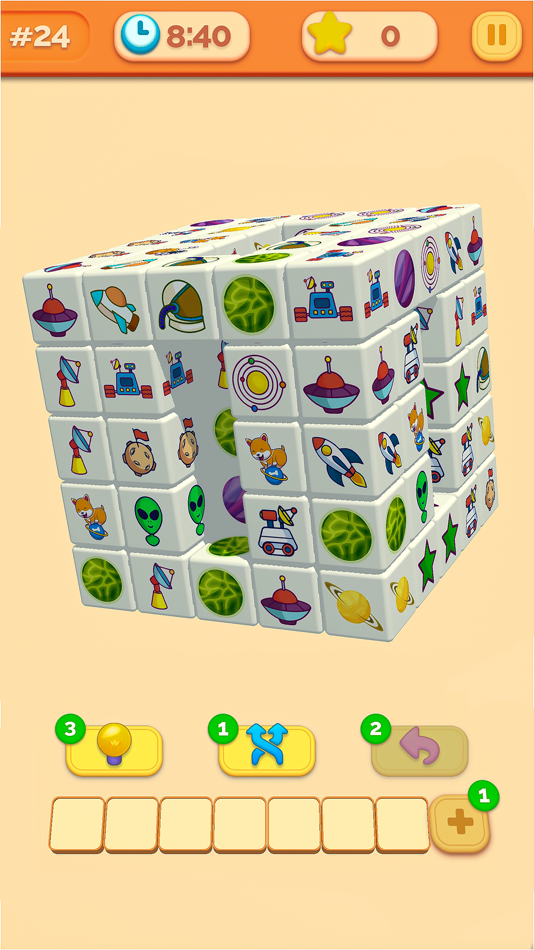 #2. Cube Match 3D Tile Matching (iOS) By: AI Games FZ
