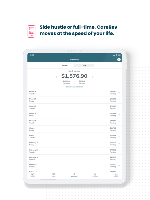 CareRev iPad screenshot 4 - Medical app