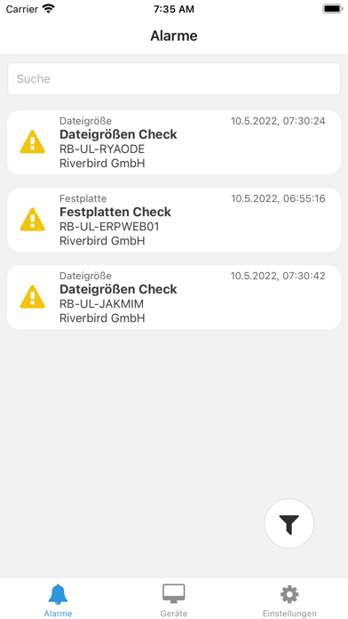 RiverSuite Mobile Screenshot