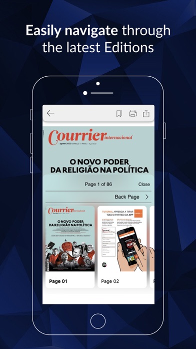 Courrier Internacional Digital Screenshot