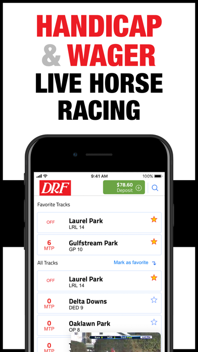 DRF Horse Racing Betting Screenshot