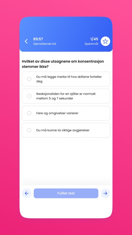 Teoriprøven 2021 - Klasse B‏ screenshot-3