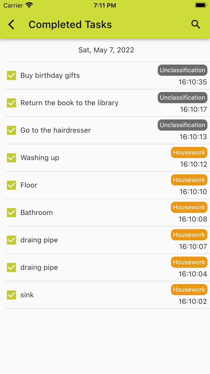 Hierarchical To-do List