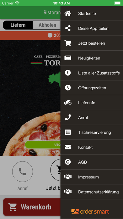 Pizzeria Torino Screenshot 3 - AppWisp.com Pizzeria Torino Screenshot 3 - AppWisp.com
