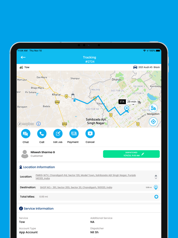 STUK Driver iPad screenshot 3 - Business app