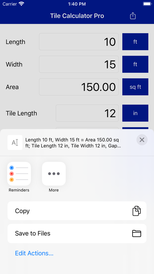 #7. Tile Calculator Pro (iOS) Podle: Anna Filobok