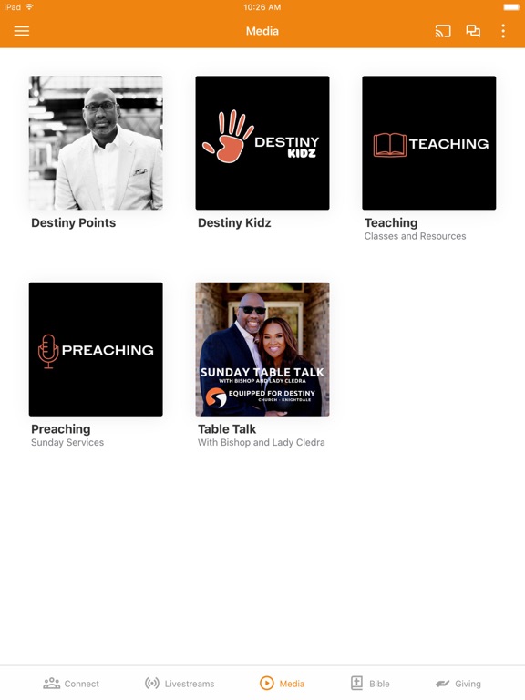 Equipped For Destiny Church iPad screenshot 2 - Lifestyle app