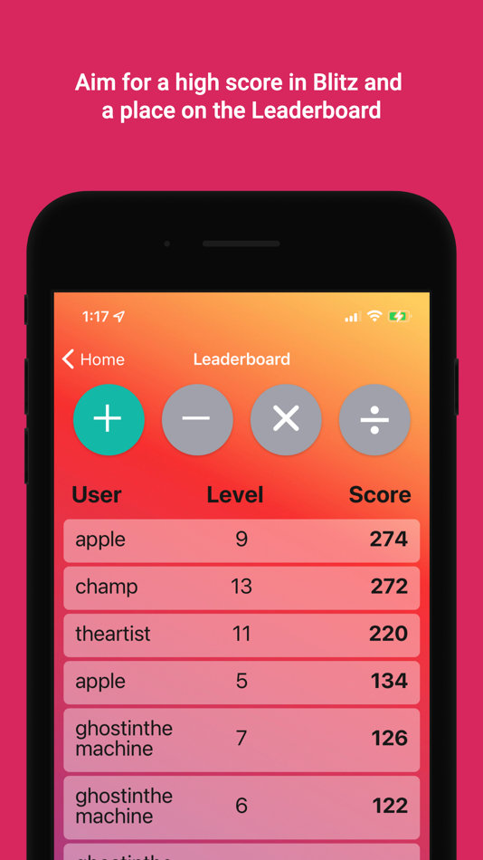#3. MathUp - Speed Math Game (iOS) Bởi: Jonathan Ng