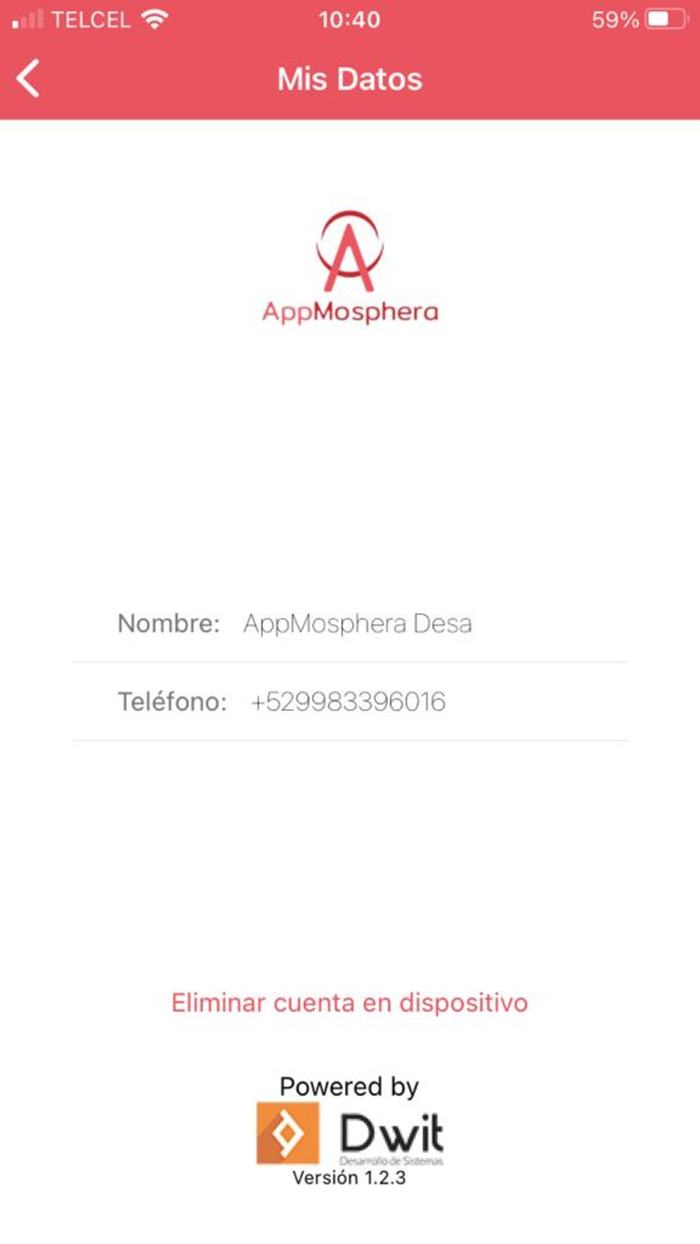 AppMosphera Frecuentes
