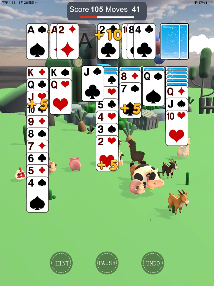 Solitaire 3D Cute Animals