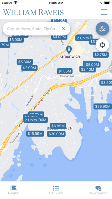 William Raveis Real Estate Screenshot