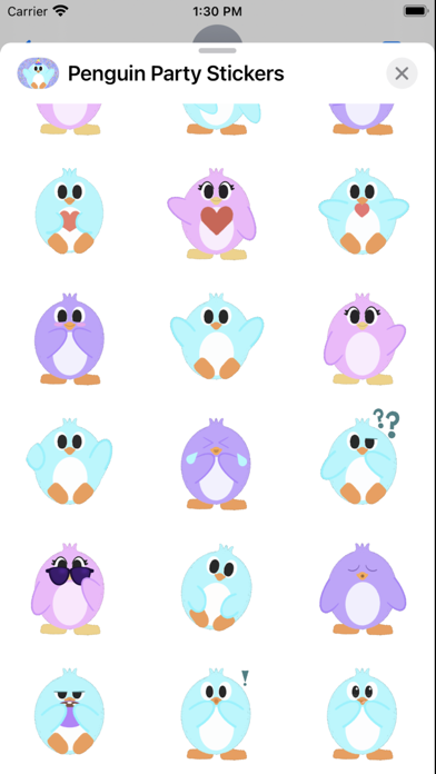 Penguin Party Stickers Screenshot