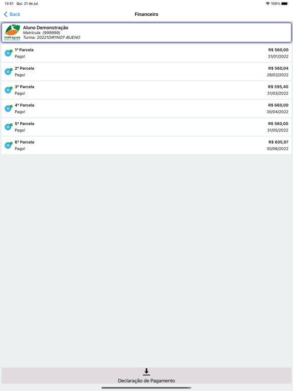 Screenshot #6 pour UniAraguaia