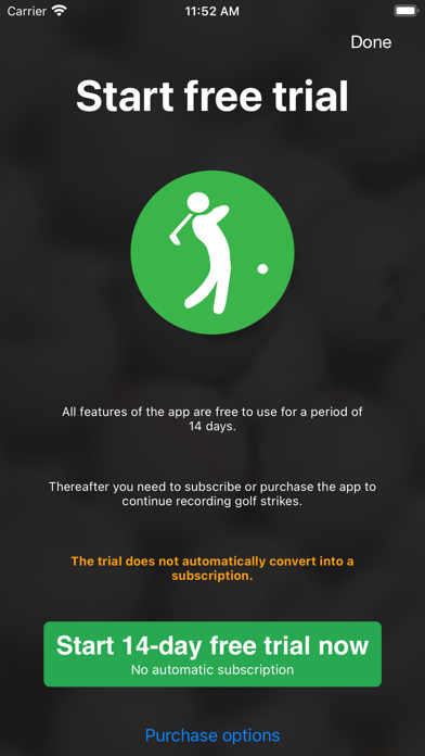 GolfRec - Golf Swing Analyzer Screenshot