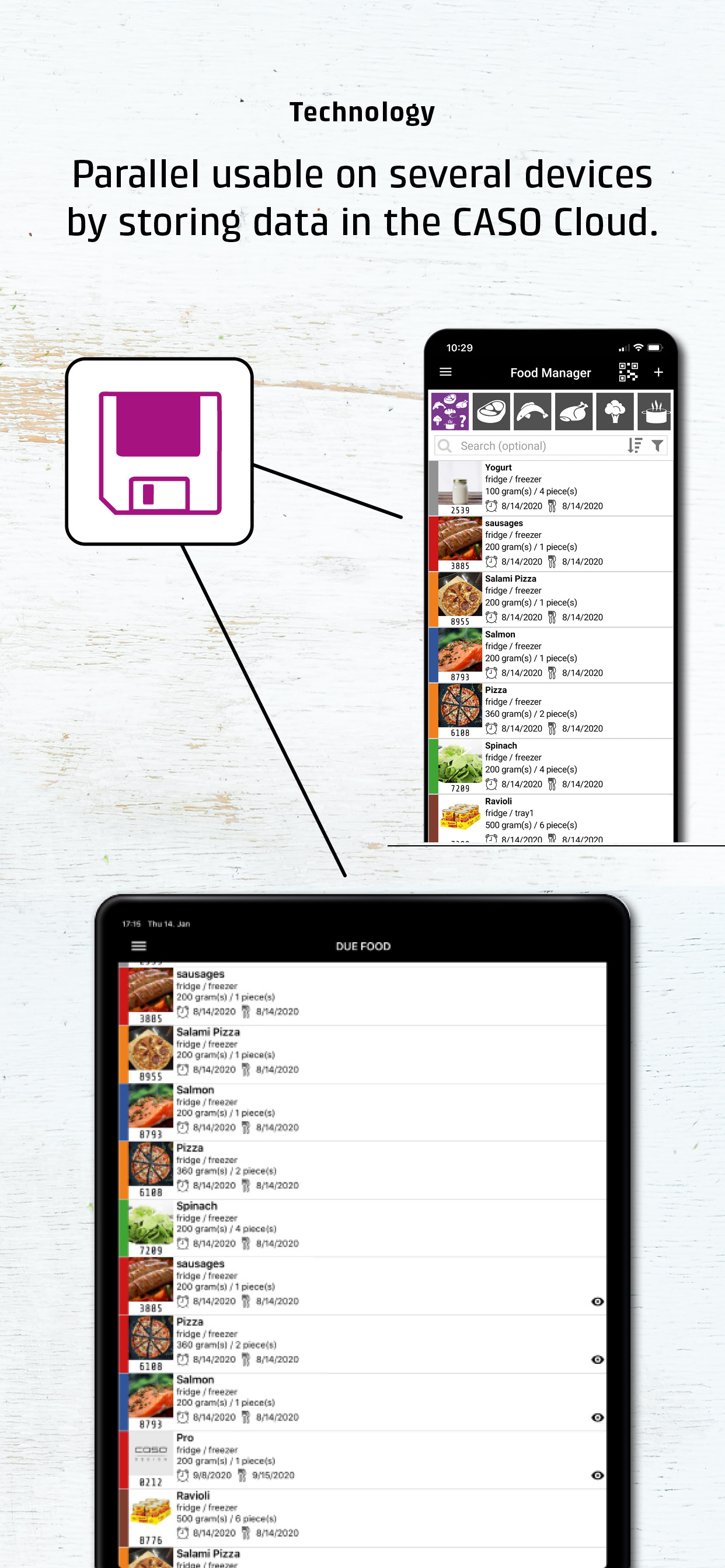 CASO Food Manager