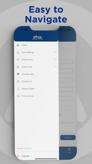 Ethos Medical Staffing Screenshot