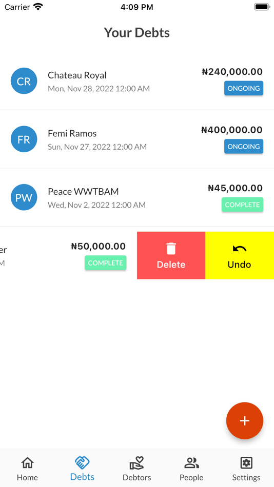 #2. Debt_Manager (iOS) 由: Ifeanyi Ibekie