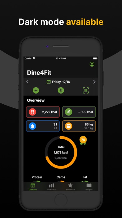 Calorie-counter by Dine4Fit Screenshot