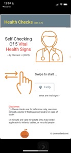 Health Checks of 5 Vital Signs screenshot #1 for iPhone
