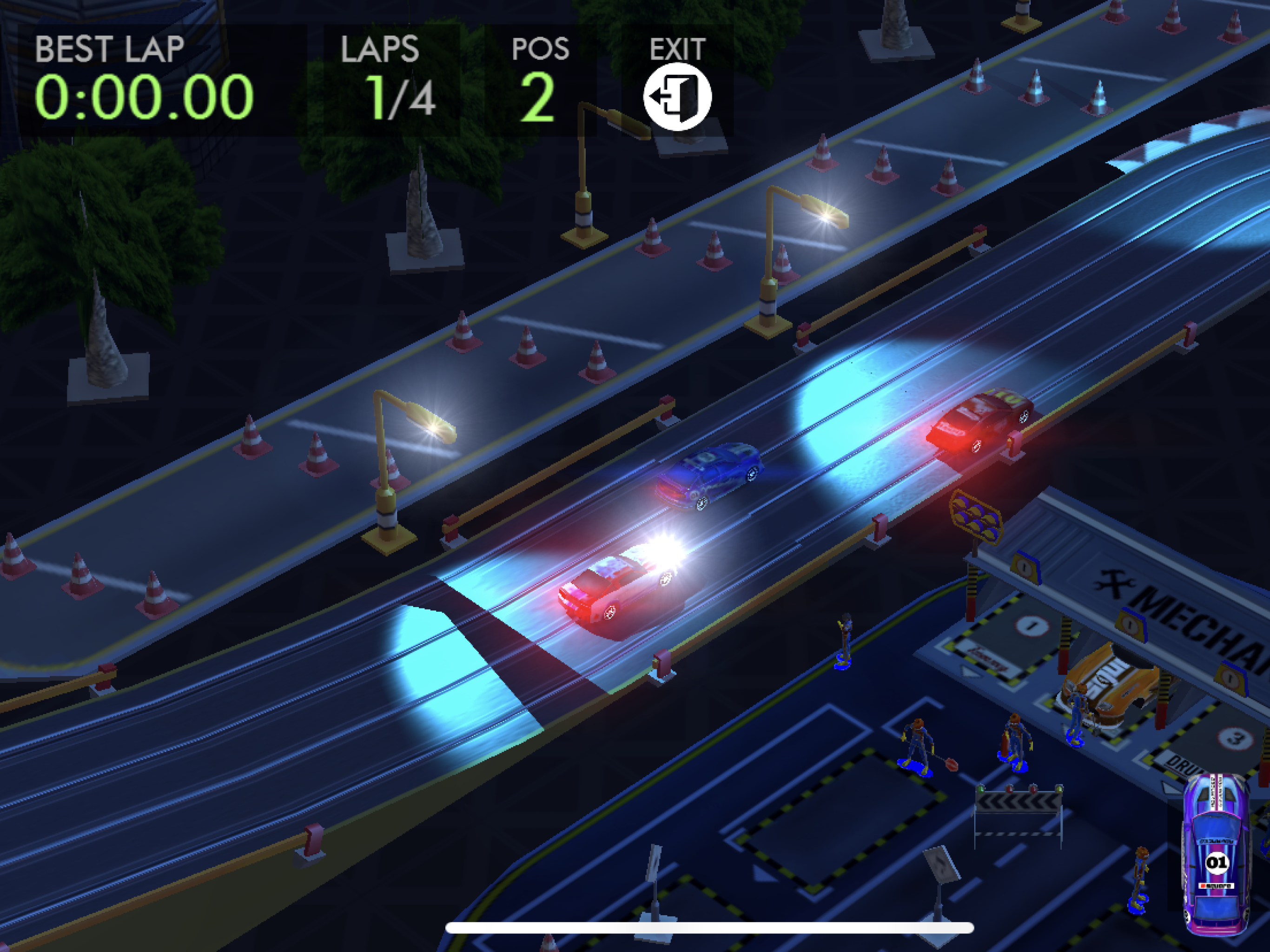 Slot Car HTR+ : 3D Simulation