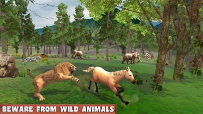 Horse Family Jungle Adventure Screenshot