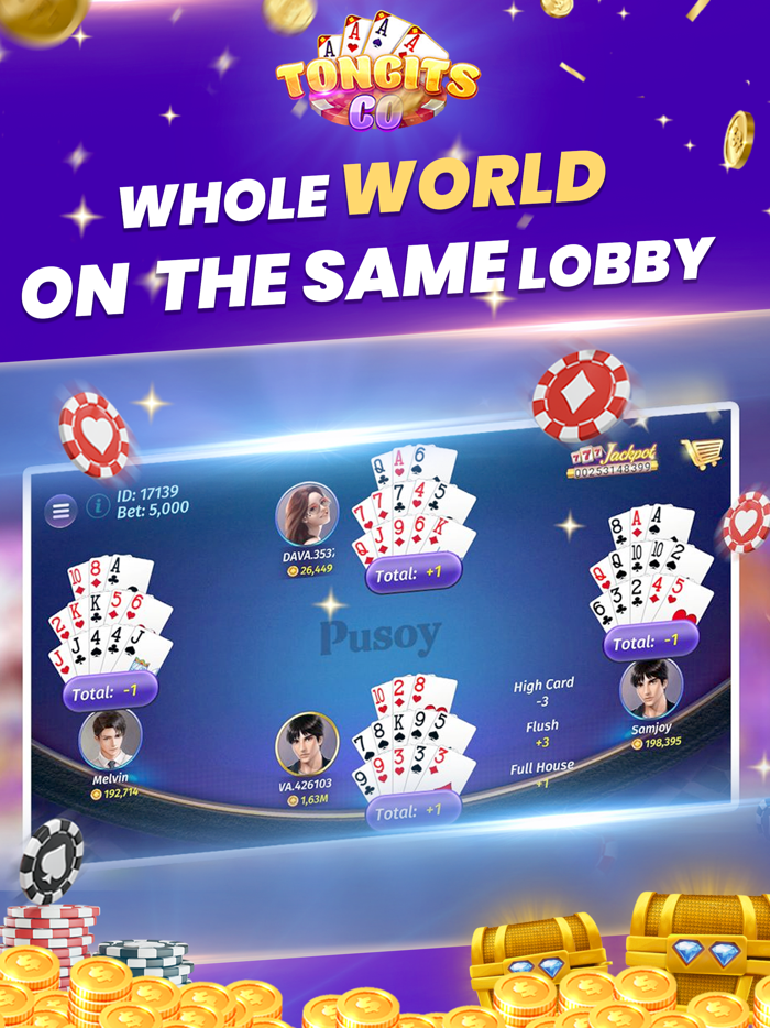 Tongits CO - Pusoy Sabong