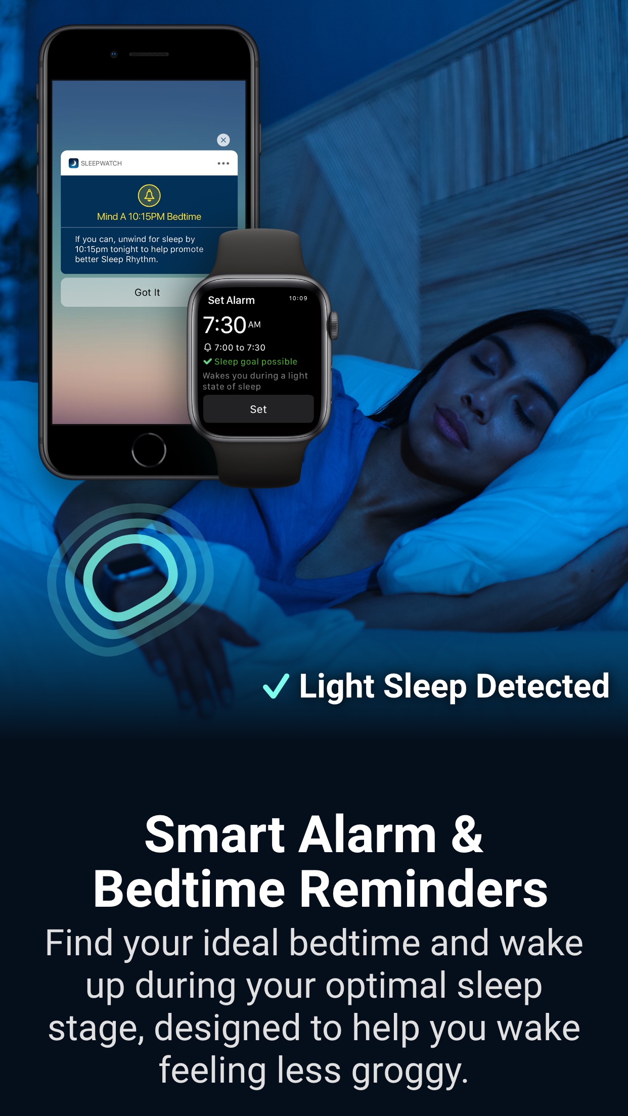 Screenshot do app SleepWatch - Top Sleep Tracker