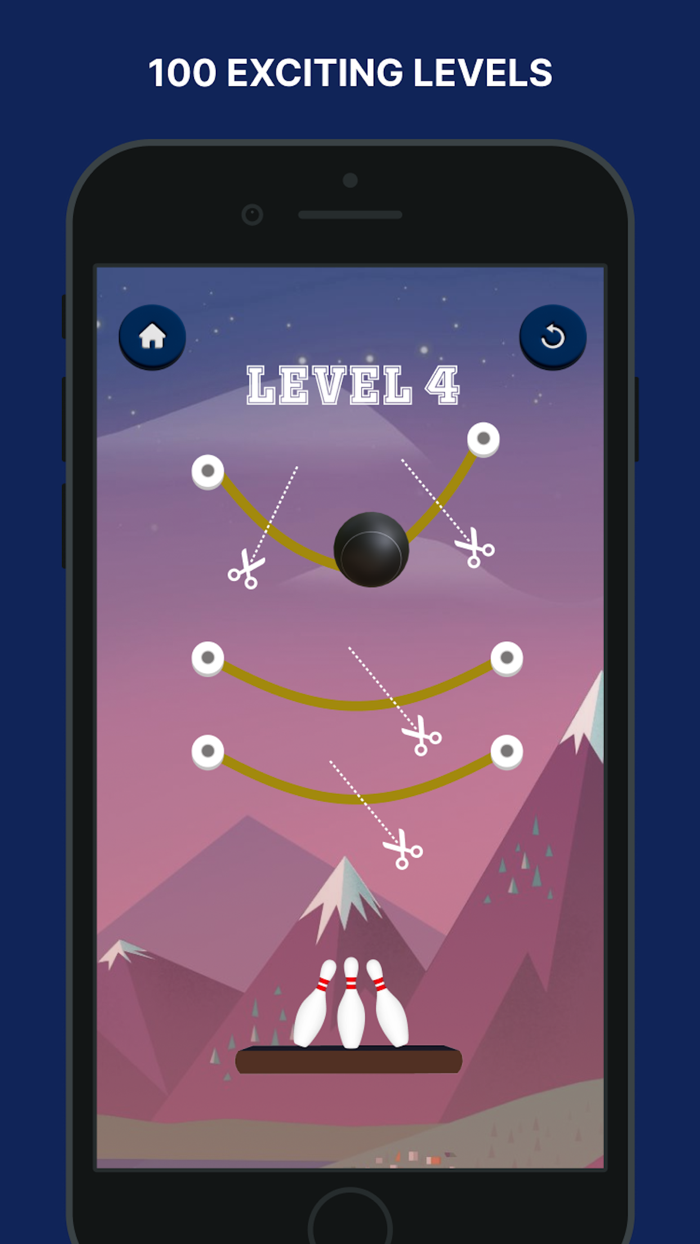 Rope Bowling - Puzzle Game