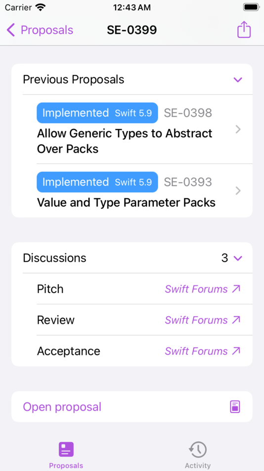 #4. Proposal Monitor (iOS) Podle: Victor Martins