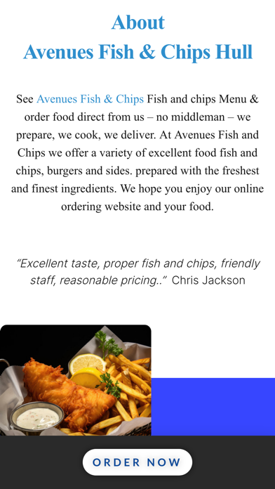 Avenues Fish & Chips Screenshot