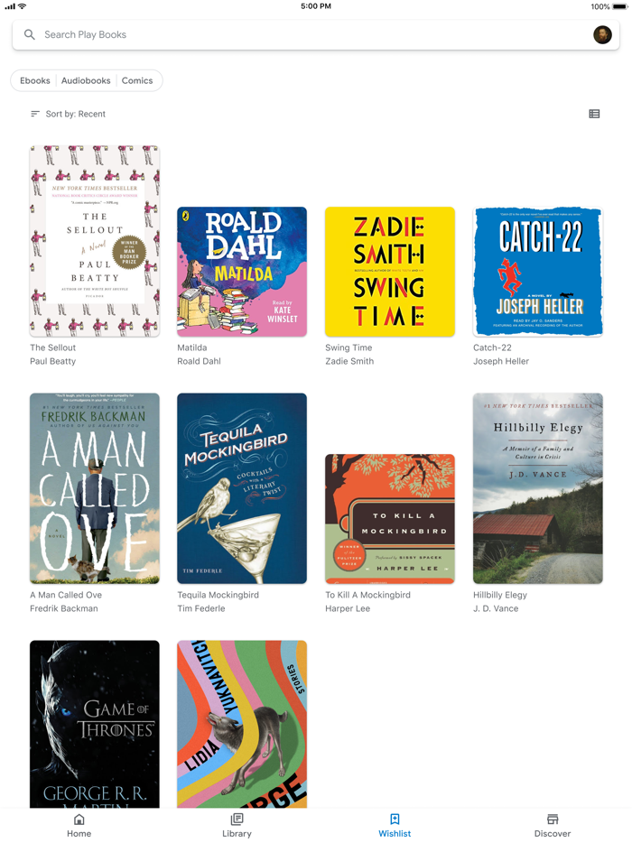 Google Play Books and Audiobooks