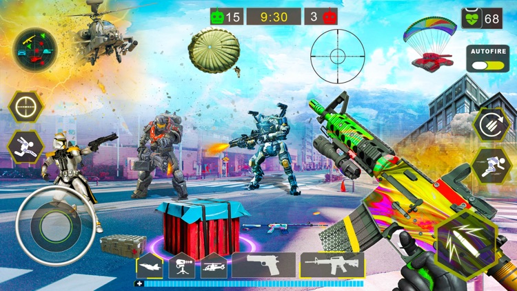Robots War FPS Shooting Games screenshot-3