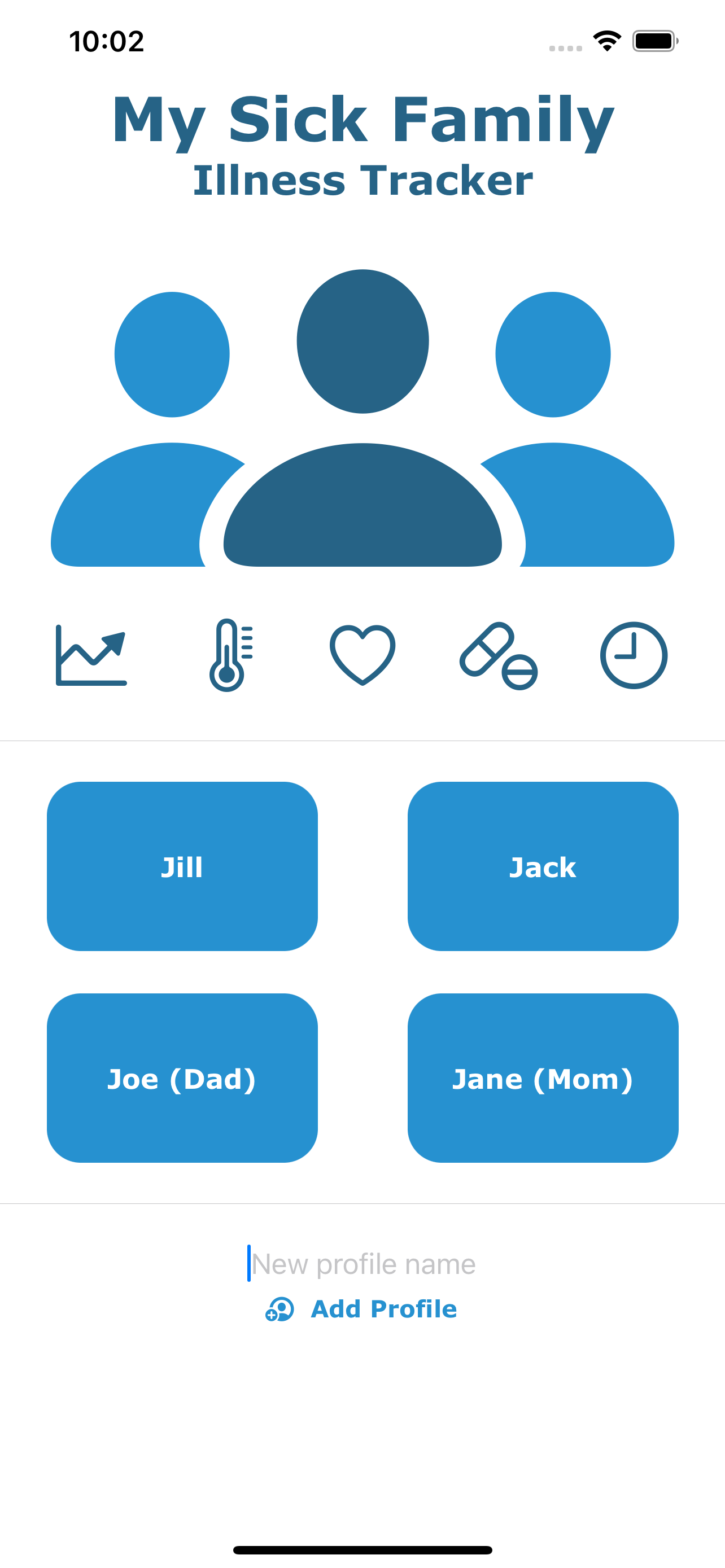 My Sick Family Illness Tracker