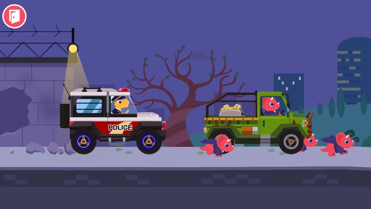 Dinosaur Police Car kids Games