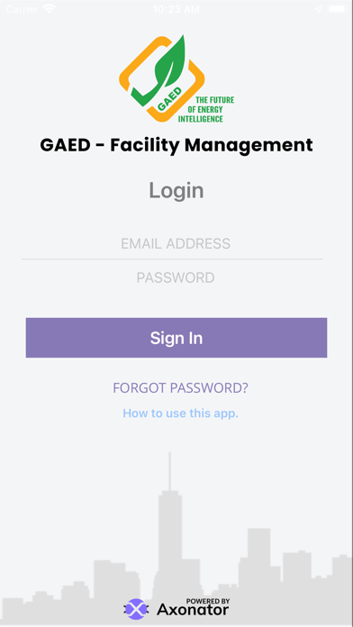 GAED - Facility Management Screenshot