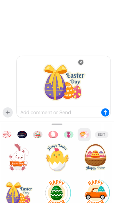 Screenshot 4 of Easter Holiday Wish Stickers App