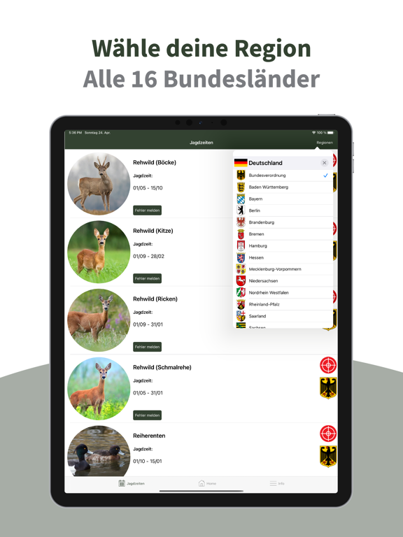 Hunting Plus - Jagdzeiten Appのおすすめ画像4