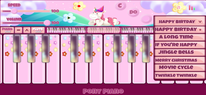 Pony Piano Pink