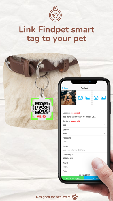 Findpet - smart pet registry Screenshot