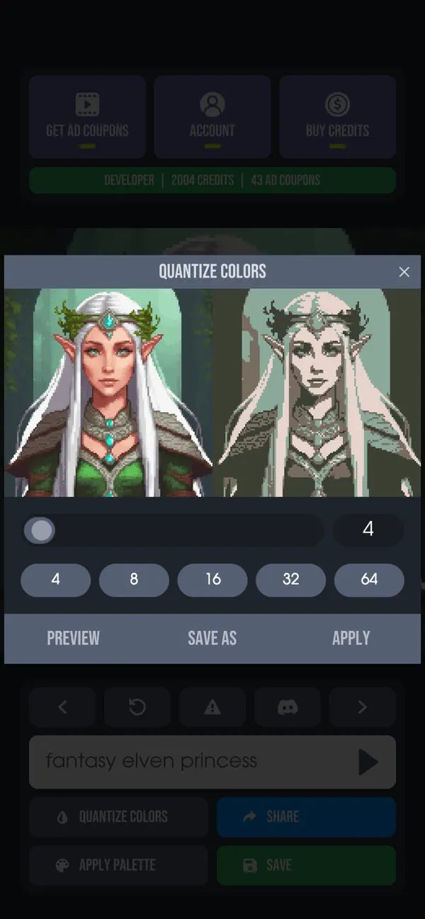 #2. Pixel Diffusion (iOS) بواسطة: Farida Yarullina