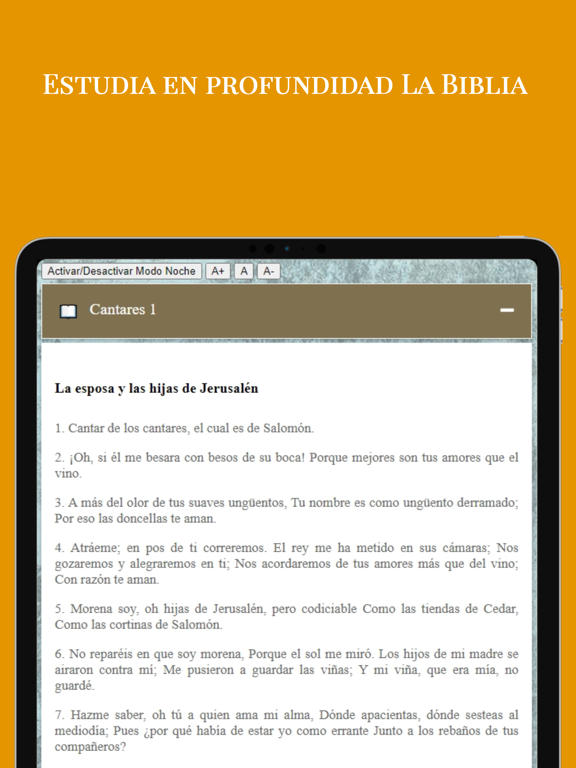 Devocionales Cristianos Biblia iPad screenshot 5 - Book app