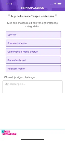 Game screenshot 7 days challenge apk