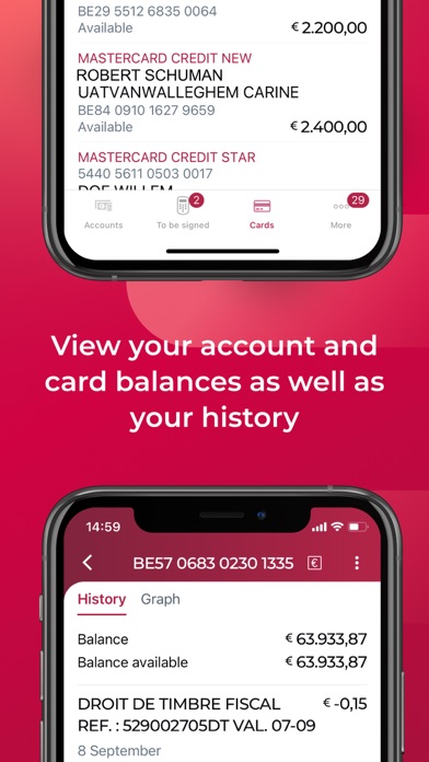 BelfiusWeb, banking app Screenshot