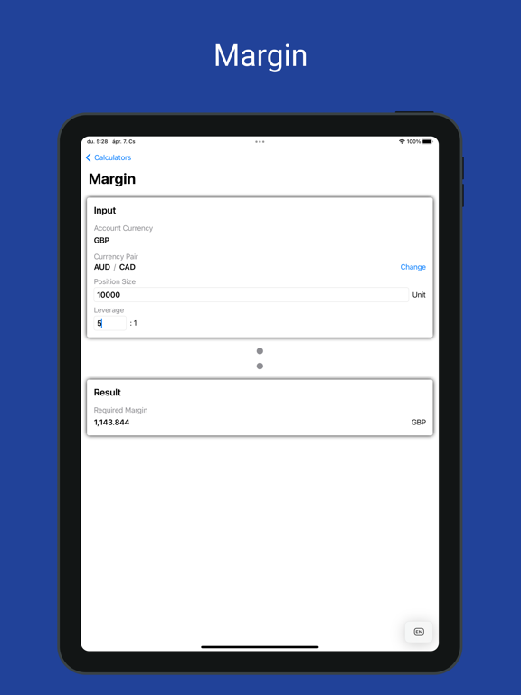 Pip & Forex Calculator iPad screenshot 7 - Finance app