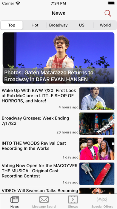 BroadwayWorld HD Screenshot
