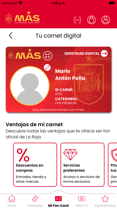 MÁS - La Roja Fan App Screenshot