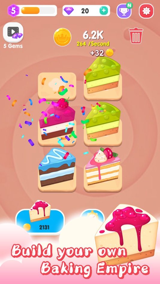 #1. Merge Cake Mania (iOS) 由: 晓杰 王
